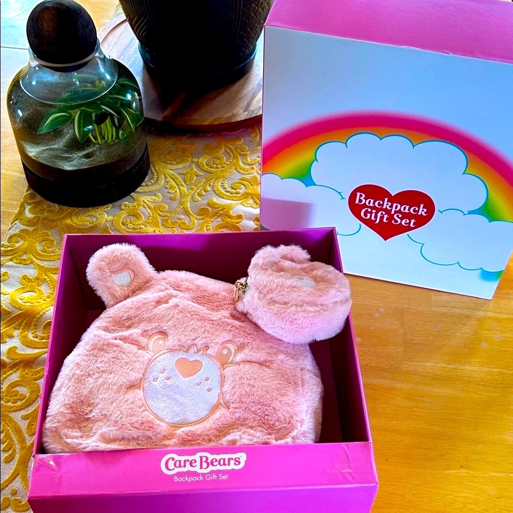 Care Bears Pink Backpack Gift Set